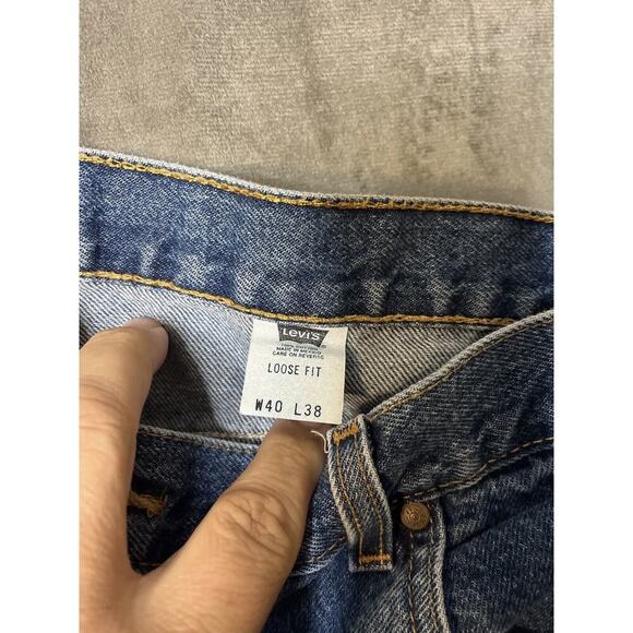 Vintage Levi Jeans Mens 40x38 Orange Tab 545 Loose‎ Fit Straight Leg Cotton 90s - Picture 6 of 9